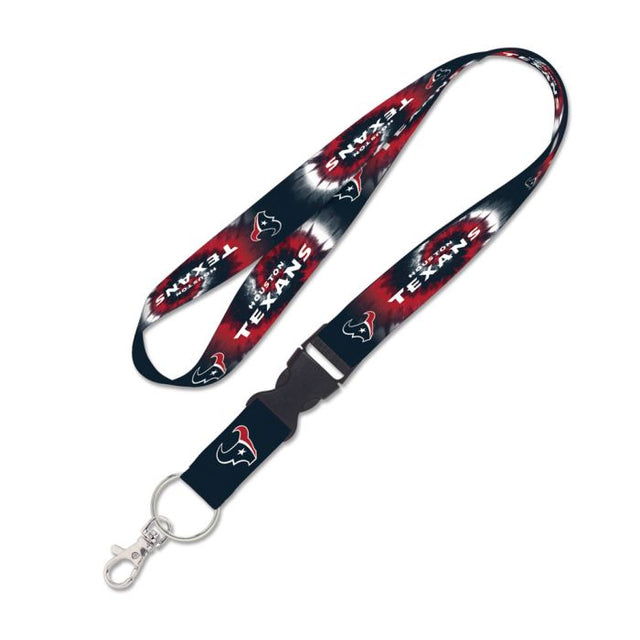 Houston Texans Tie Dye Lanyard w/detachable buckle 1"