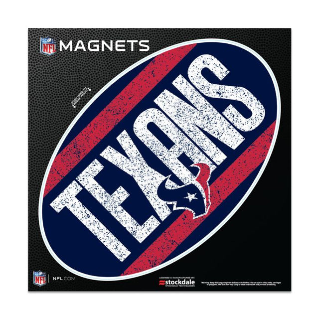 Imanes para exteriores clásicos de los Houston Texans, 6" x 6"