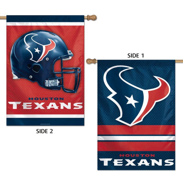 Bandera vertical de los Houston Texans de 2 lados, 28" x 40"