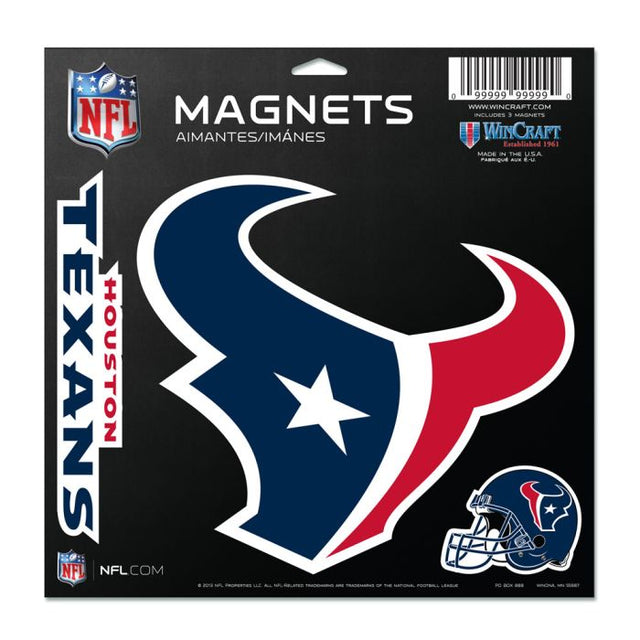 Imán de vinilo de los Houston Texans de 11" x 11"