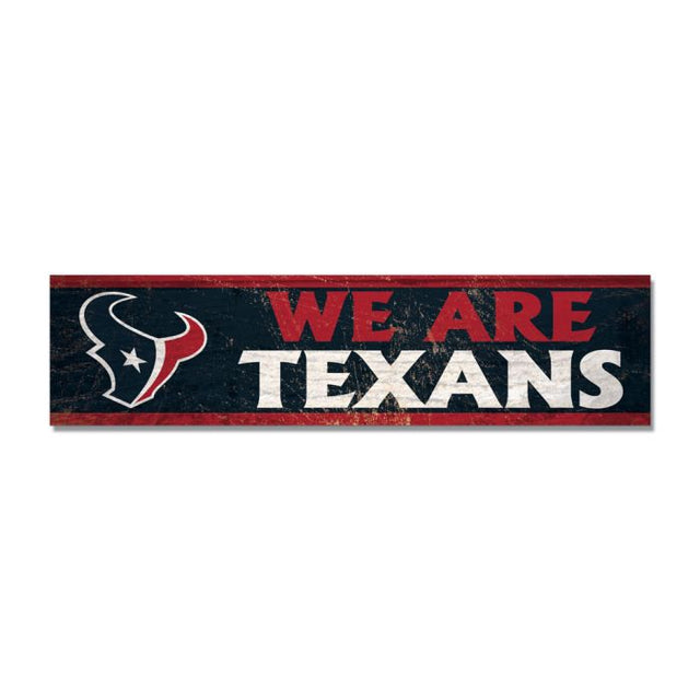 Imán de madera de los Houston Texans, 1,5" x 6"