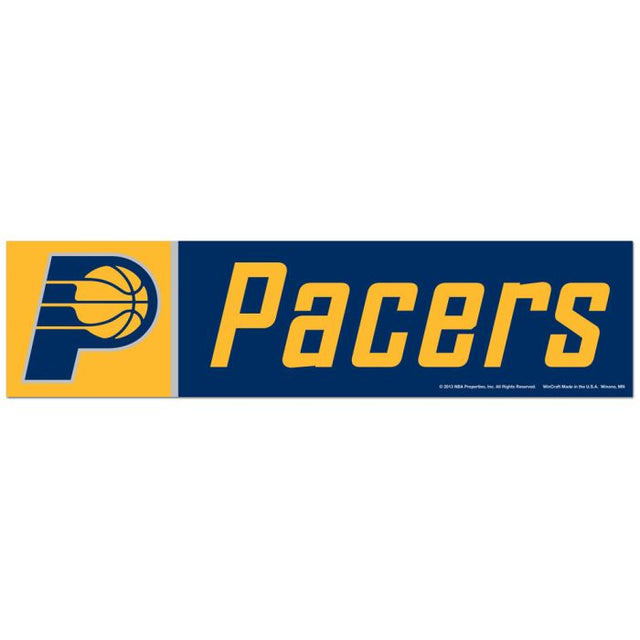 Indiana Pacers Bumper Strip 3" x 12"