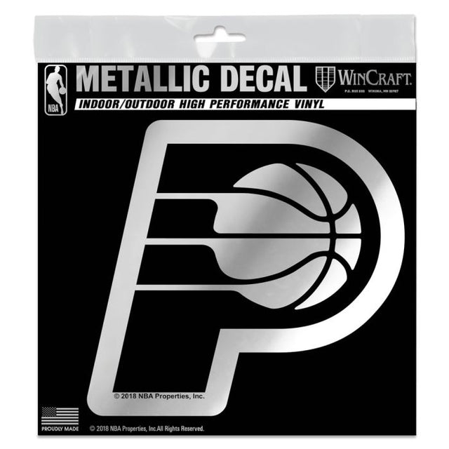 Indiana Pacers Decal Metallic 6" x 6"