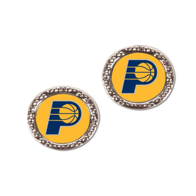 Indiana Pacers Earrings Jewelry Carded Round