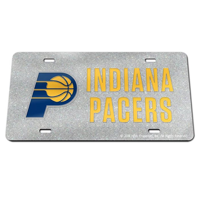 Indiana Pacers GLITTER Specialty Acrylic License Plate