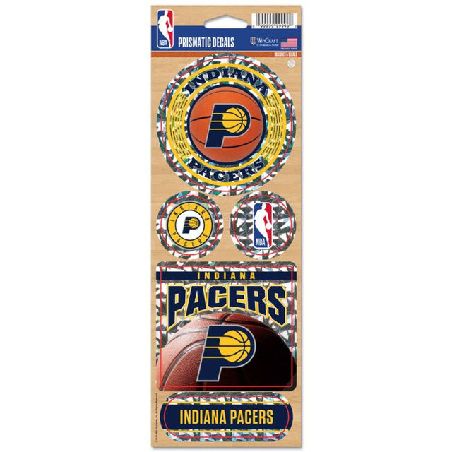 Indiana Pacers Prismatic Decal 4" x 11"