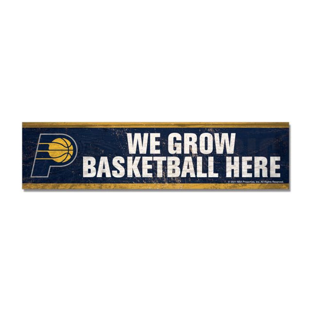 Indiana Pacers Wooden Magnet 1.5" X 6"