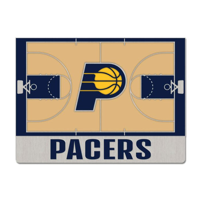 Indiana Pacers court Collector Enamel Pin Jewelry Card