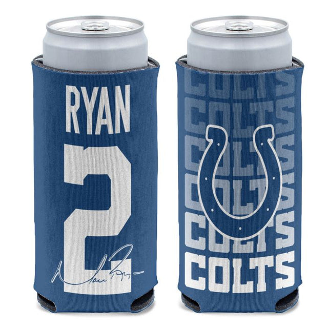 Enfriador de lata delgado de 12 oz de los Indianapolis Colts de Matt Ryan