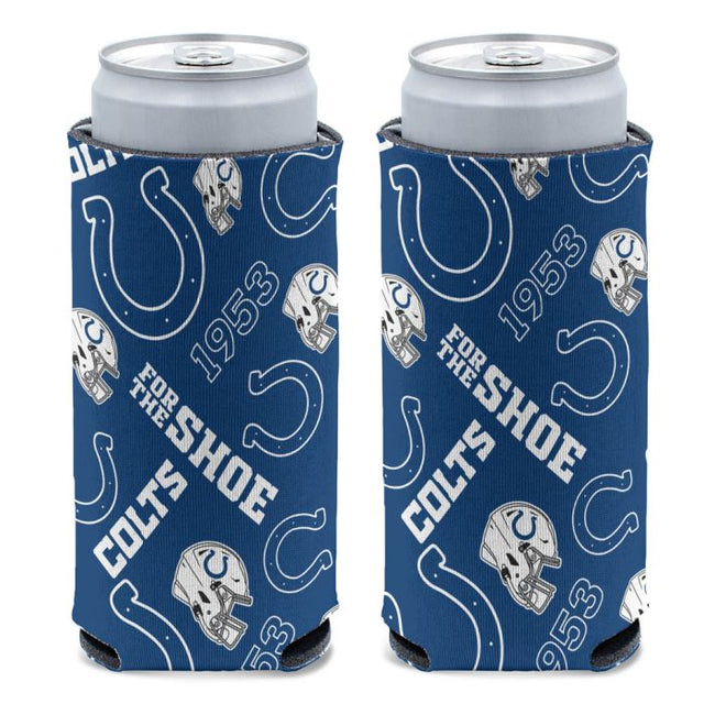 Enfriador de latas delgado de 12 oz de los Indianapolis Colts