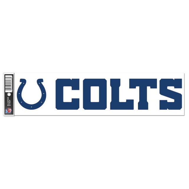 Tira de parachoques de los Indianapolis Colts de 3" x 12"