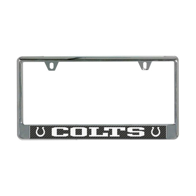 Indianapolis Colts CARBON Lic Plate Frame B/O Printed