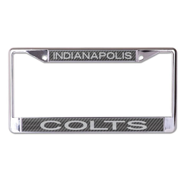 Indianapolis Colts CARBON Lic Plt Frame S/L Printed