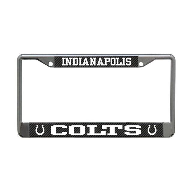 Indianapolis Colts CARBON Lic Plt Frame S/L Printed