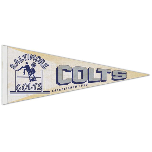 Indianapolis Colts / Classic Logo RETRO Premium Pennant 12" x 30"