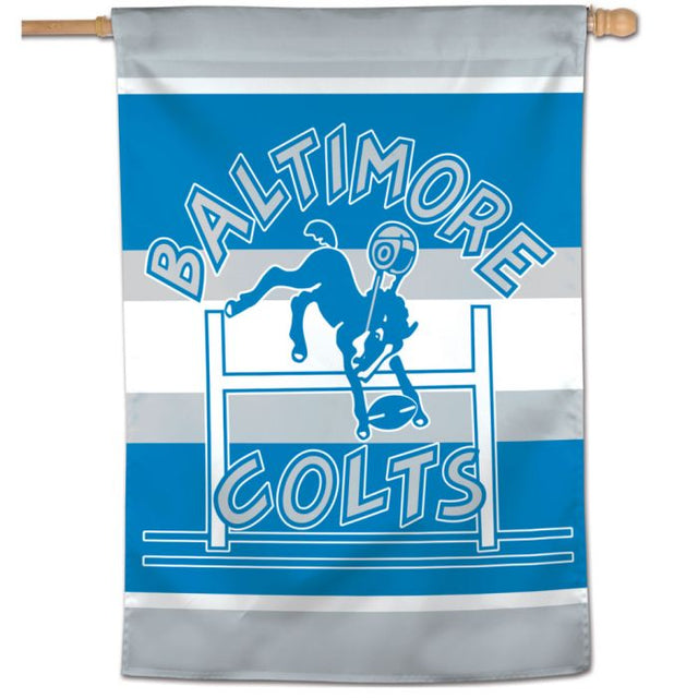 Indianapolis Colts / Classic Logo Retro Vertical Flag 28" x 40"