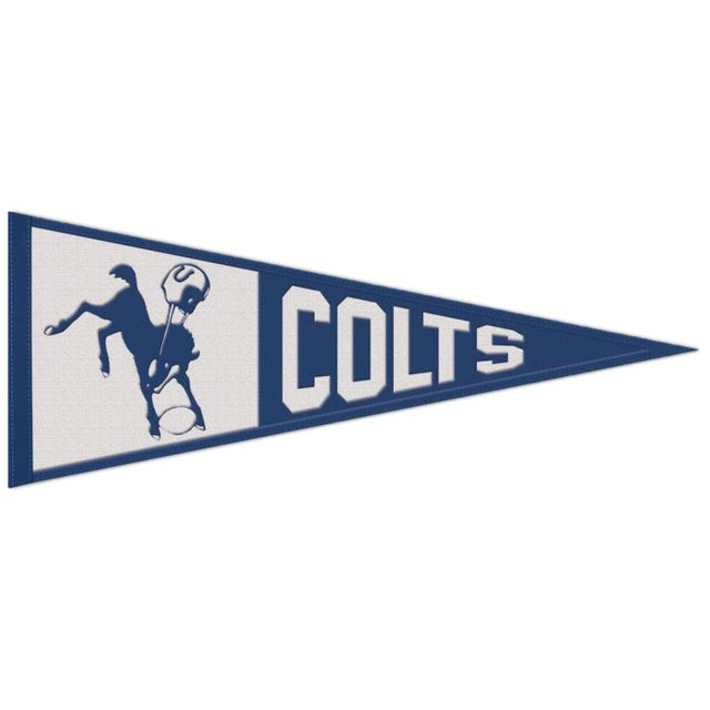 Banderín clásico de lana de los Indianapolis Colts de 13" x 32"