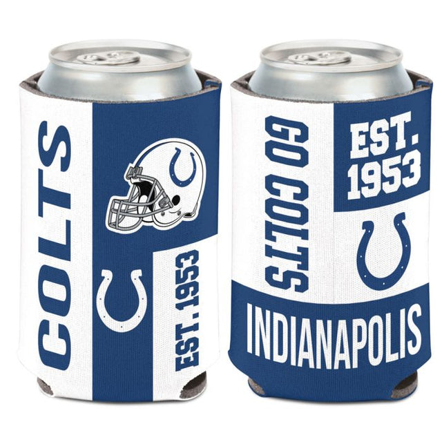 Enfriador de lata con bloques de color de los Indianapolis Colts, 12 oz.