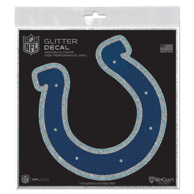 Indianapolis Colts Decal Glitter 6" x 6"