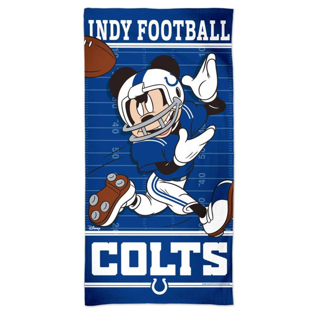 Toalla de playa Spectra de los Indianapolis Colts y Disney, 30 x 60 pulgadas