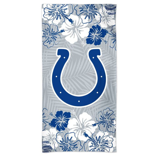 Indianapolis Colts FLORAL Spectra Beach Towel 30" x 60"