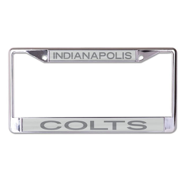 Indianapolis Colts FROSTED Lic Plt Frame S/L Printed