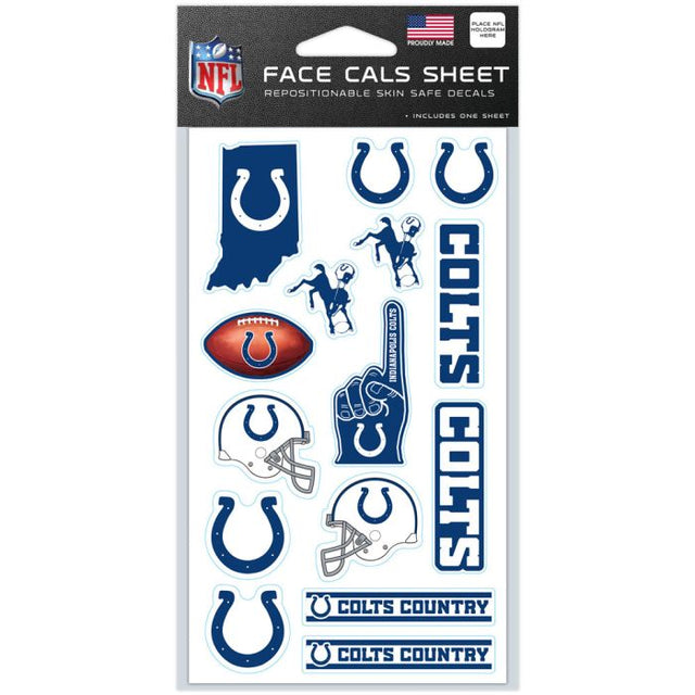 Indianapolis Colts Face Cals 4" x 7"