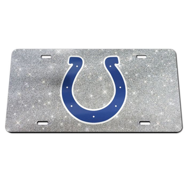 Placas de matrícula clásicas de acrílico con fondo brillante de los Indianapolis Colts