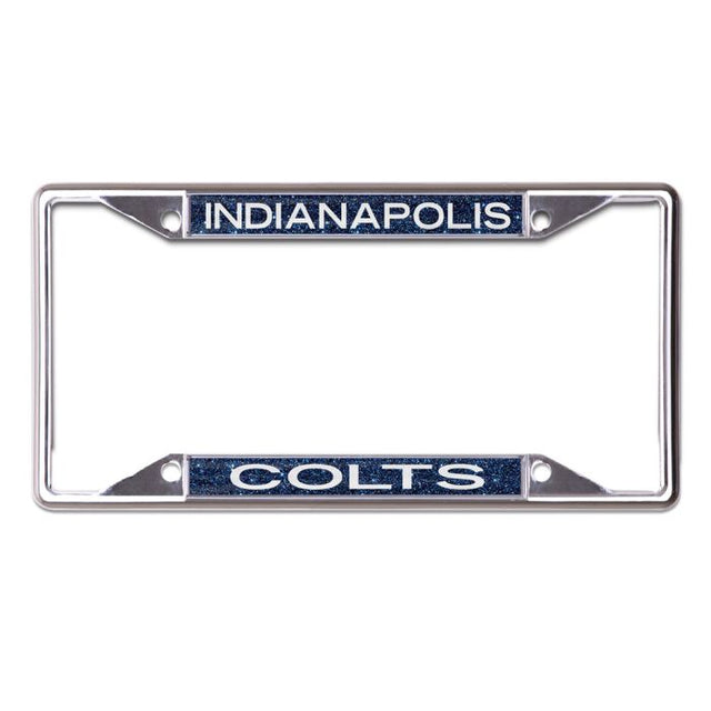 Indianapolis Colts GLITTER BACKGROUND Lic Plt Frame S/S Printed