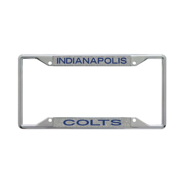 Indianapolis Colts GLITTER BACKGROUND Lic Plt Frame S/S Printed