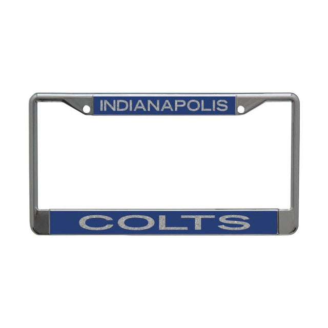 Indianapolis Colts GLITTER LETTERS Lic Plt Frame S/L Printed