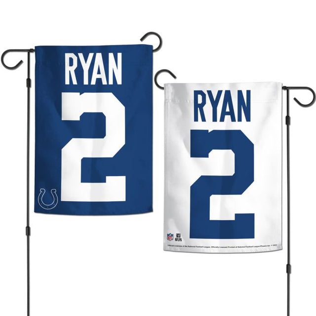 Indianapolis Colts Garden Flags 2 sided 12.5" x 18" Matt Ryan