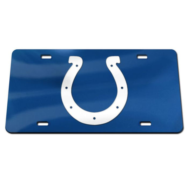 Placa de matrícula acrílica especial con el logotipo de los Indianapolis Colts