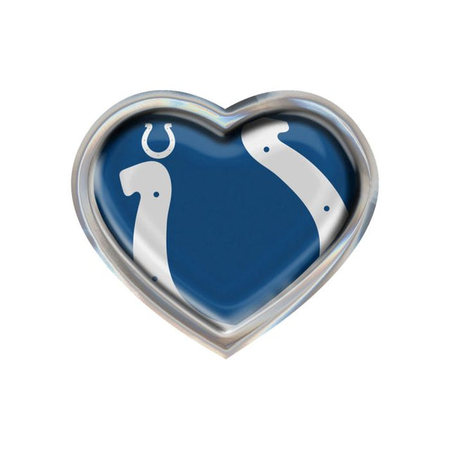 Indianapolis Colts MEGA Chrome Metal Domed Emblem HEART