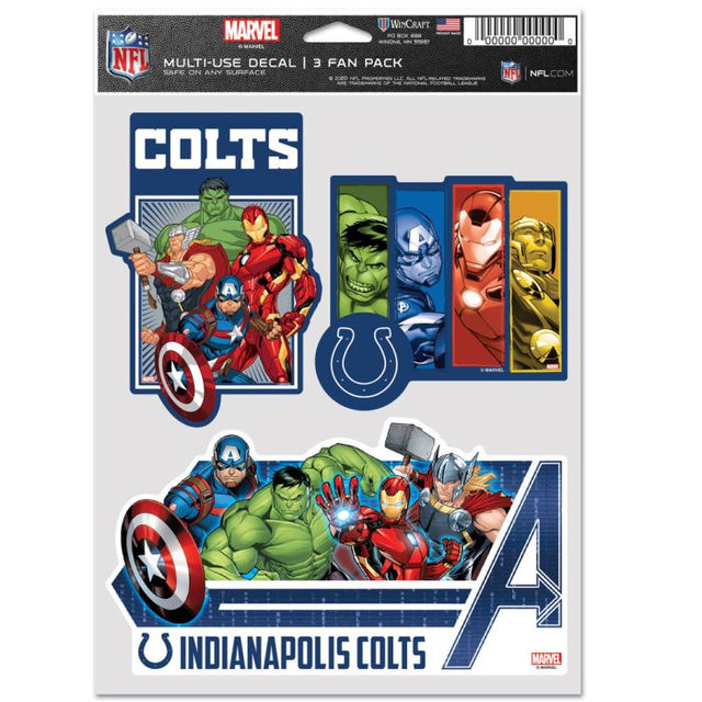 Indianapolis Colts / Marvel (C) 2021 Marvel Multi Use 3 Fan Pack