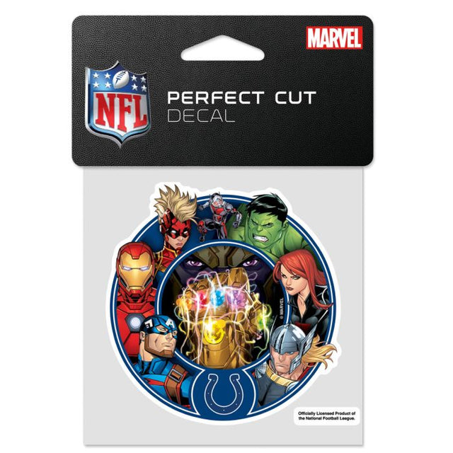 Indianapolis Colts / Marvel (C) 2021 Marvel Perfect Cut Color Decal 4" x 4"