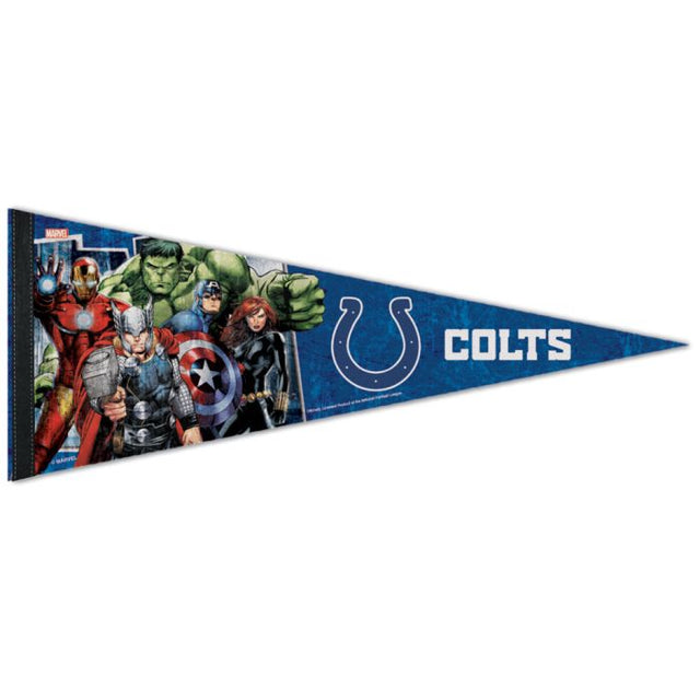 Indianapolis Colts / Marvel (C) 2021 Marvel Premium Pennant 12" x 30"