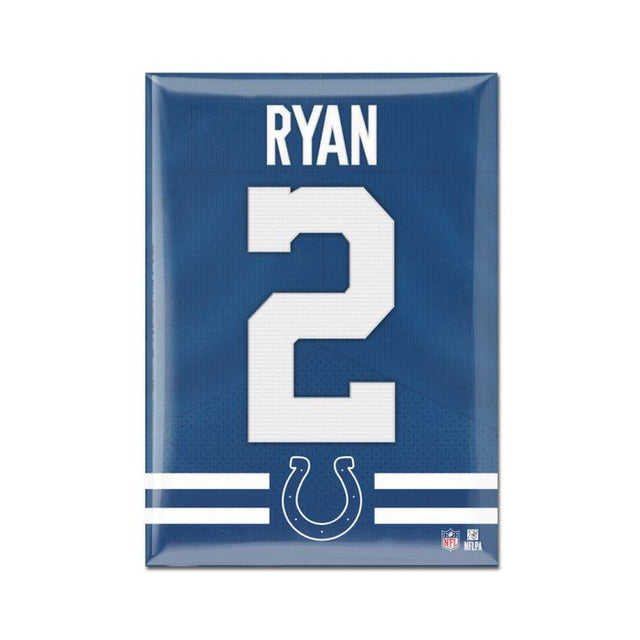 Indianapolis Colts Metal Magnet 2.5" x 3.5" Matt Ryan