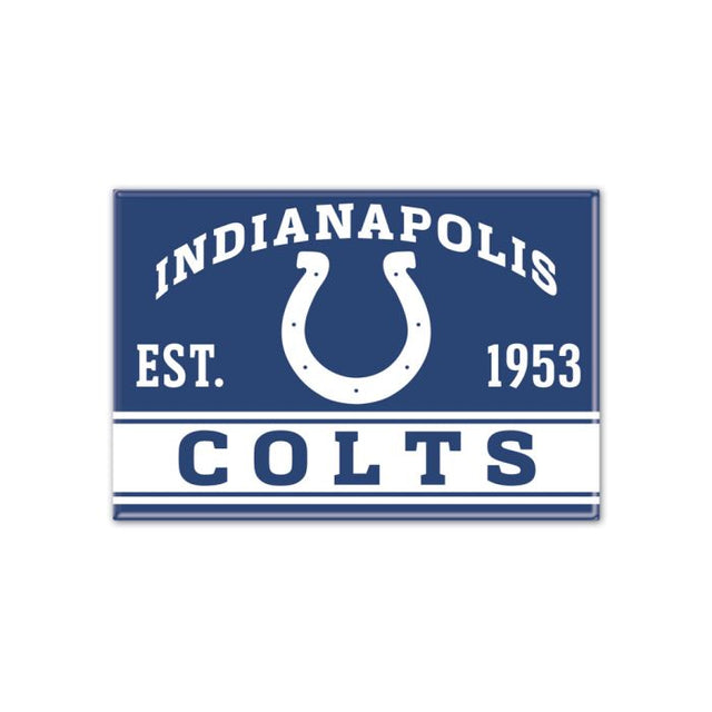 Imán de metal de los Indianapolis Colts de 2,5" x 3,5"