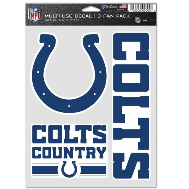 Indianapolis Colts Multi Use 3 Fan Pack