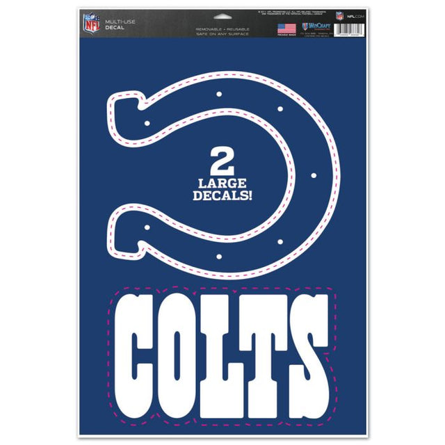 Calcomanía multiusos de los Indianapolis Colts de 11" x 17"