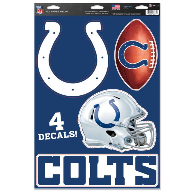 Calcomanía multiusos de los Indianapolis Colts de 11" x 17"