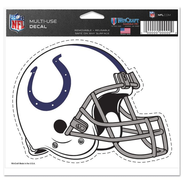 Calcomanía multiusos de los Indianapolis Colts, fondo transparente, 5" x 6"