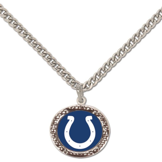 Indianapolis Colts Necklace w/Charm Jewelry Card