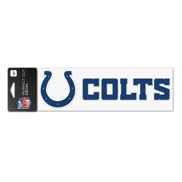 Calcomanías de corte perfecto de los Indianapolis Colts de 3" x 10"