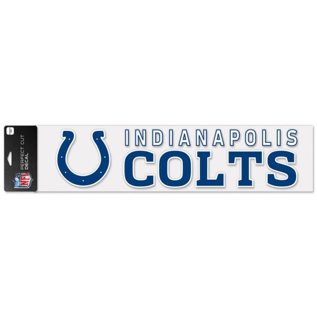 Calcomanías de corte perfecto de los Indianapolis Colts de 4" x 17"