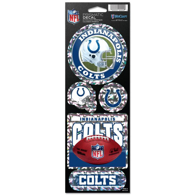 Indianapolis Colts Prismatic Decal 4" x 11"