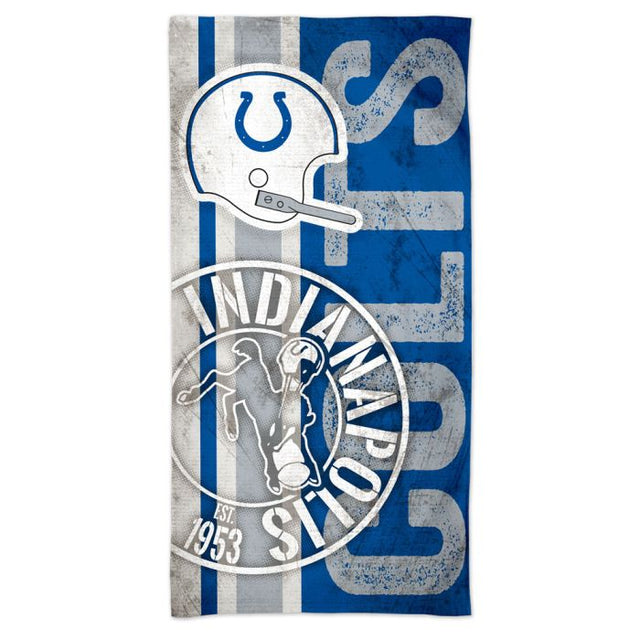 Toalla de playa Spectra de los Indianapolis Colts RETRO de 30" x 60"