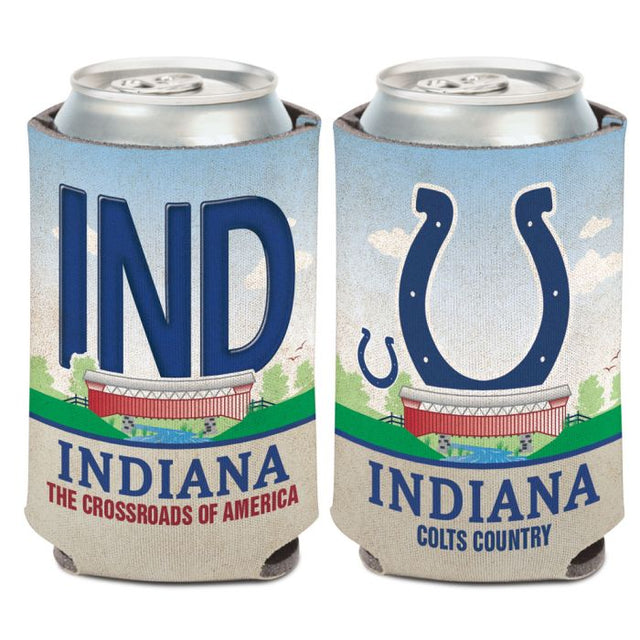 Indianapolis Colts STATE PLATE Can Cooler 12 oz.