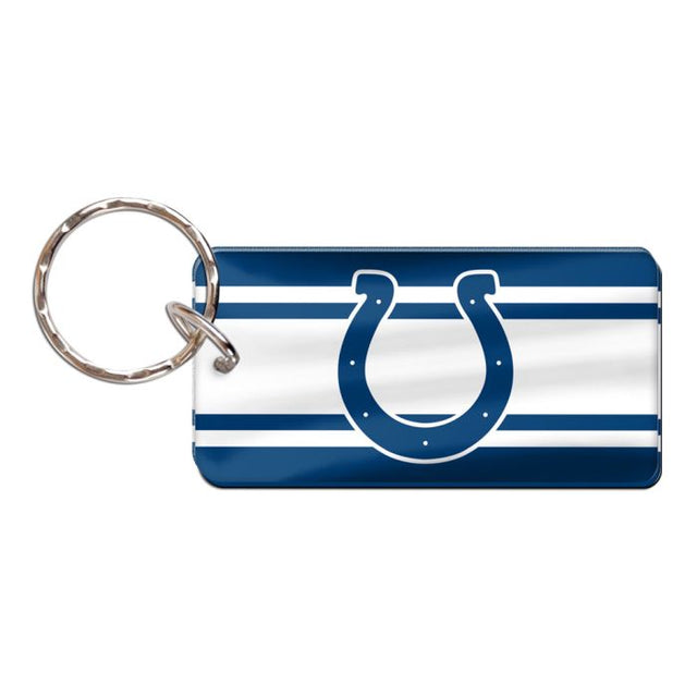 Indianapolis Colts STRIPES Keychain Rectangle